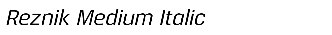Reznik Medium Italic